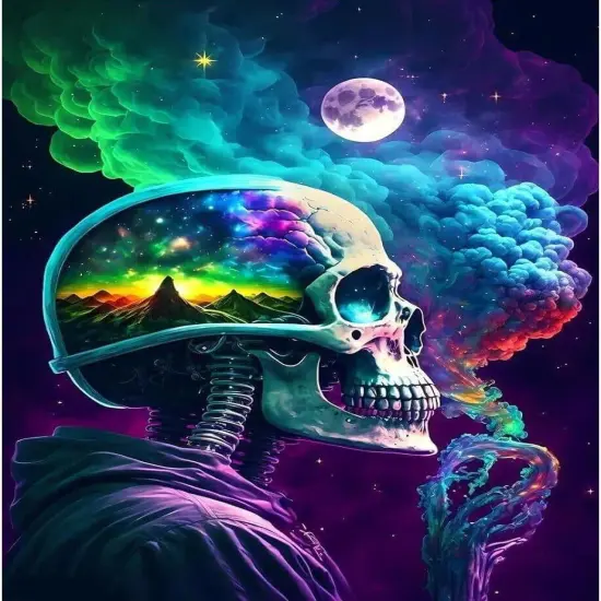 DIY Skull Paint by Numbers Kits for Adults - Skull A {1}