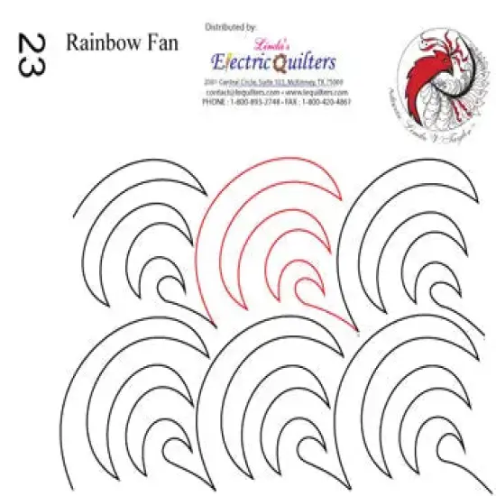 023 Rainbow Fan Pantograph by Linda V. Taylor {1}