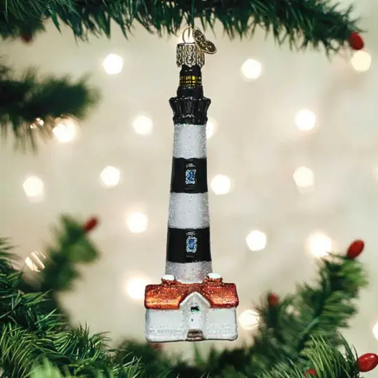 Old World Christmas 5.0 Inch Bodie Island Lighthouse Tree Ornament , North Carolina Multicolored {5}