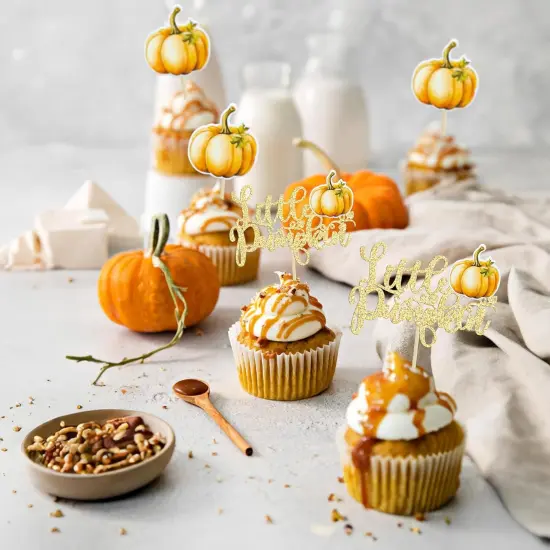 Little Pumpkin Cupcake Toppers {3}