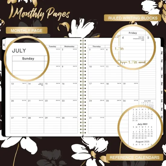 Academic Calendar Planners 2025-2026 - Floral Cove {4}