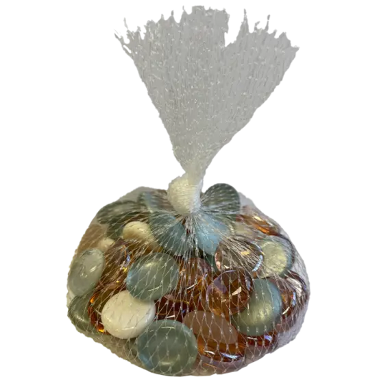 Charming Mix Glass Nuggets - 12oz Bag - Flat Glass Gems/Beads - Decorative Glass Stones - Great for Mosaics and Other Glass Projects {1}