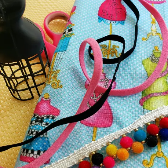 1/4" Elastic Band - 100 Yard Spool Fuchsia {7}