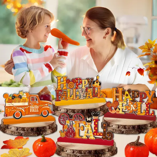 4pcs Fall Decorations for Home Table Decor {5}