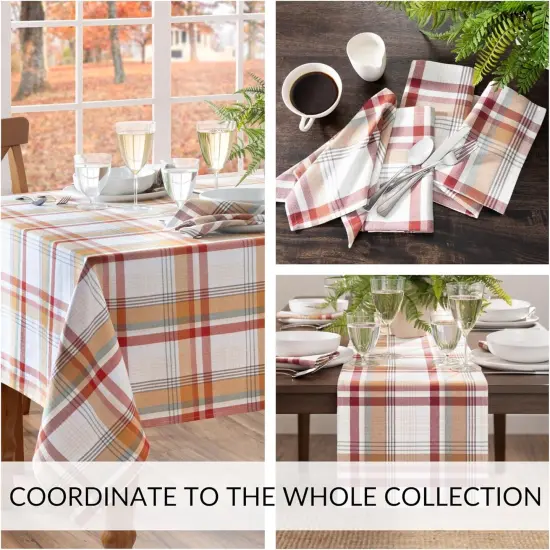 Home Fashions Seneca Plaid Harvest Fall, 13"x70" {4}