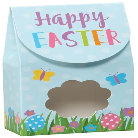 Pack/6: Happy Easter Gourmet Candy Box - 3-1/2 x 1-3/4 x 6-1/2" {1}