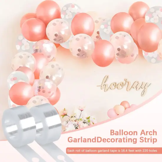 Balloon Arch Kit Decorating Strip Kit For Balloon Garland, Halloween Christmas Birthday Fall Decorations Balloon Tape Strip {4}