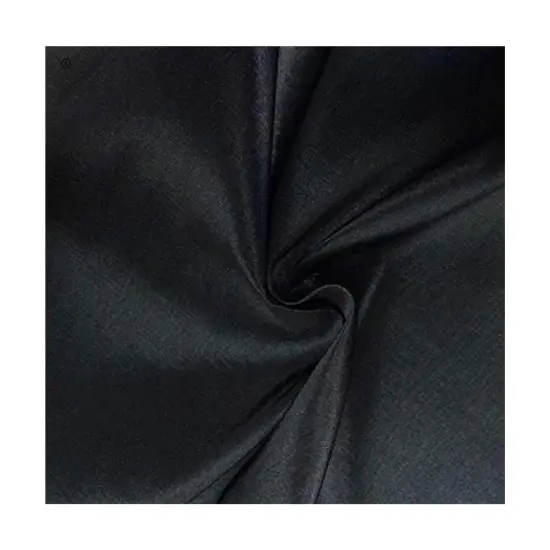 58" Wide Black Taffeta Stretch Fabric 2 Way Stretch {6}