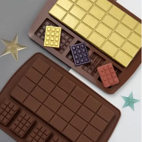 Silicone Chocolate Bar Mold Flexible Candy, Chocolate & Jelly Mold for DIY Treats {4}