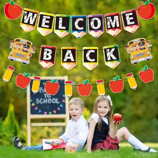 Welcome Back to School Banner Decorations 9.8 Feet {3}