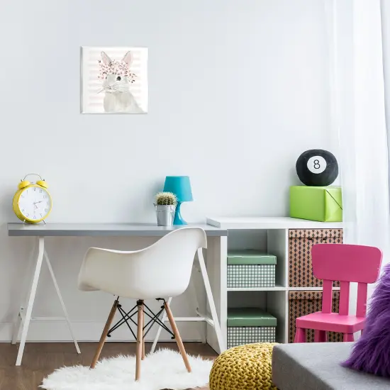 Stupell Industries Cherry Blossom Bunny Wall Plaque Art Design by Jessie Perry {2}