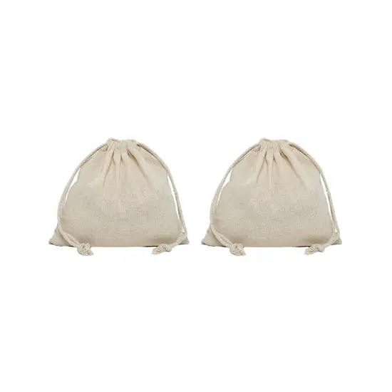 Practical Cotton Muslin Pouch 5" x 6" {5}