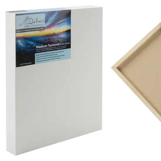 Da Vinci Pro Medium Textured Gesso Panel - 1-5/8" Depth Wood Panels for Painting {1}