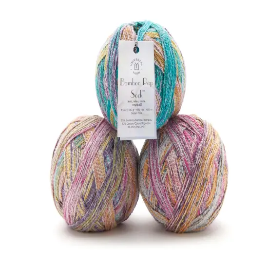 Bamboo Pop Sock by Universal Yarn - Fine Bamboo blend - 42 Colors 508 sunset {3}
