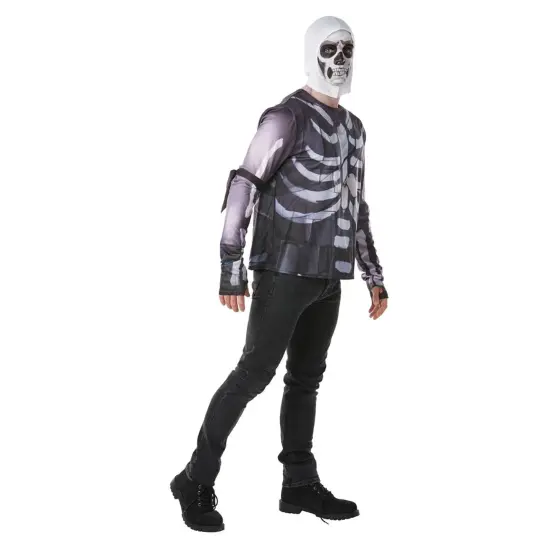 Fortnite Skull Trooper Adult Costume Top & Hood {4}