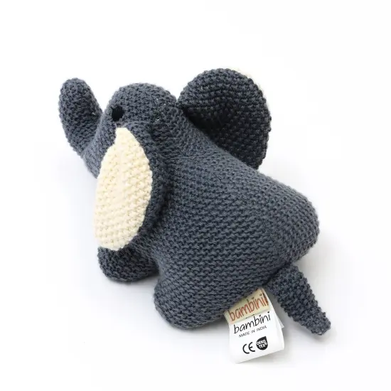 100% Handmade Cotton knitted Soft Jojo Plush Toy/Soft toys dark grey {4}