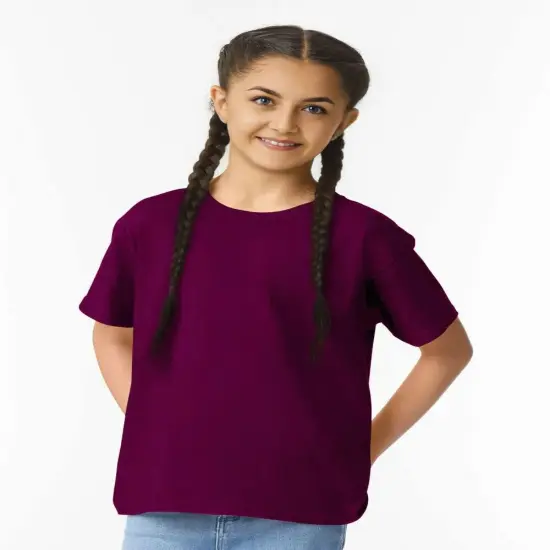 Gildan&reg; Youth Crewneck Short Sleeve Sofystyle T-shirt - 64000B Maroon {1}
