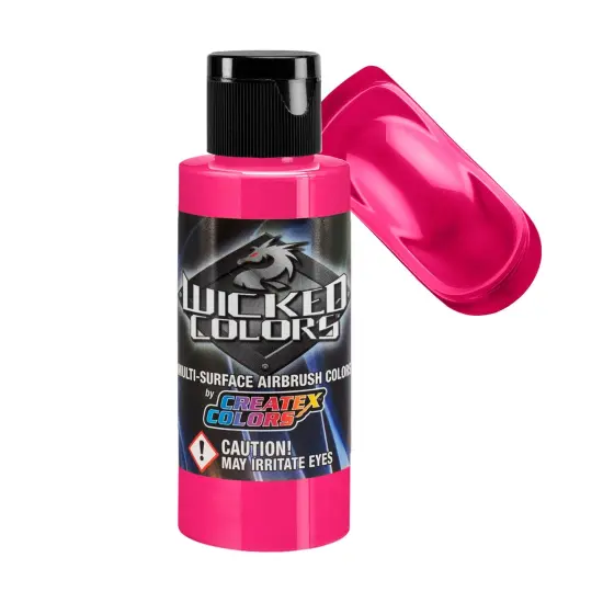 Pink - Wicked Fluorescent Colors Airbrush Paint, 2 oz. {1}