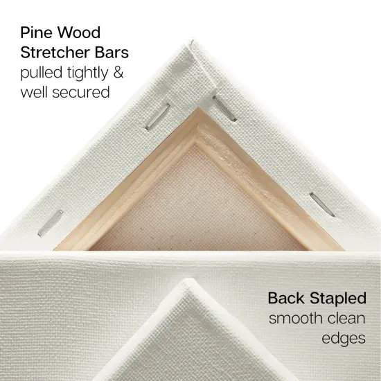 KINGART&reg; Stretched Canvas 12" x 16", 6-Pack {5}