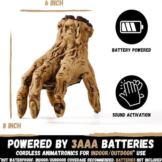 Halloween Animatronics Crawling Zombie Hand Decorations {4}