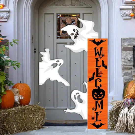 Halloween Stencils - Skeleton, Welcome Stencil, Boo, Trick or Treat {4}