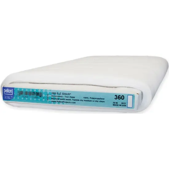 Pellon E-Z Stitch Tear Away Embroidery Stabilizer-White 20"X15yd {1}