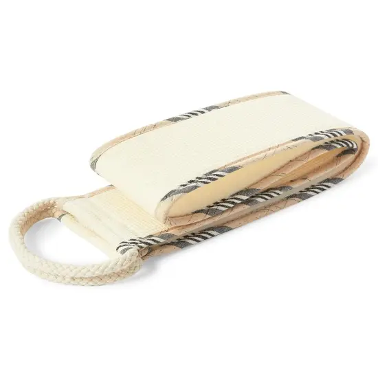 2 Pack Loofah Exfoliating Back Scrubber for Shower, Bath Scrub Sponge Cleaner Body Exfoliator for Men and Women, Spa Massage Dead Skin Cell Remover White {4}