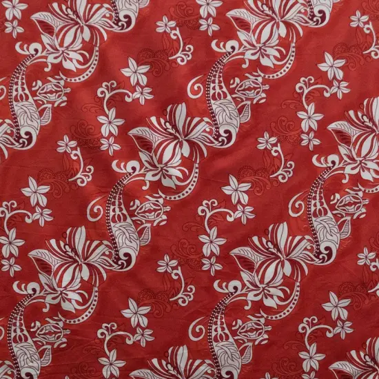 1 Yard Diagonal Hibiscus Plumeria Sea Turtle Swirl Peachskin Fabric 45 Inch Width Gray {6}