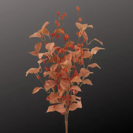 21" Fall Birch Leaf & Berry Spray for Wreaths & Centerpieces-40373 {3}