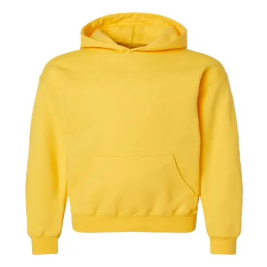 Gildan&reg; Youth Midweight Hooded Turtle Neck Long Sleeve Sweatshirt Daisy {1}