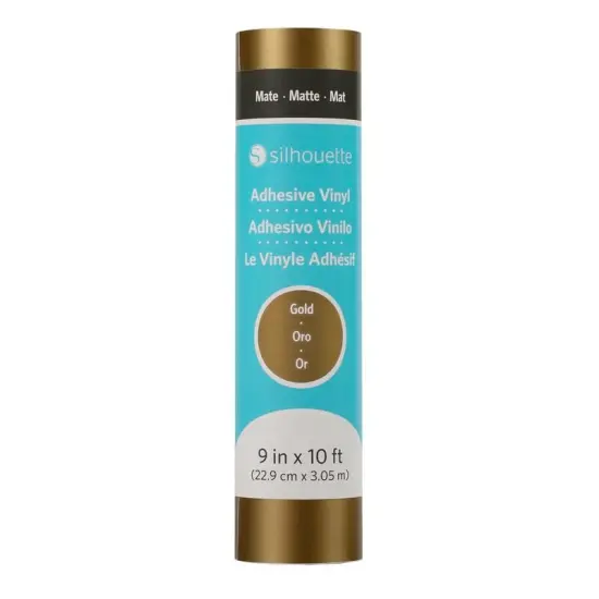 Silhouette 9" x 10' Matte Removable Vinyl Gold {1}