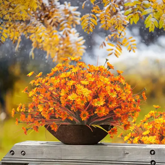 10 Bundles Artificial Flowers {2}