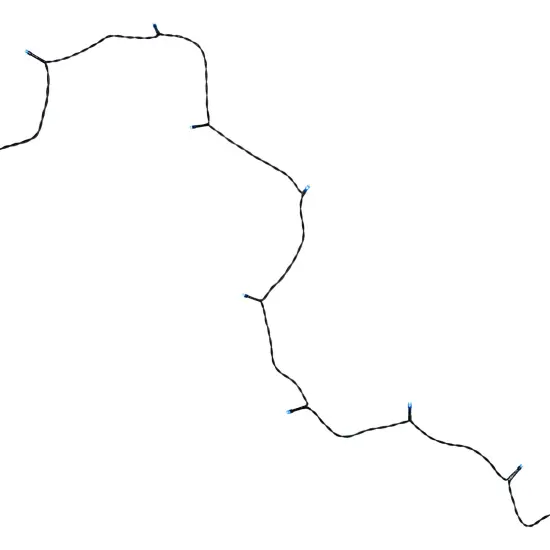 Northlight LED Wide Angle Christmas Lights - Blue - 9.5' Green Wire - 20ct {5}