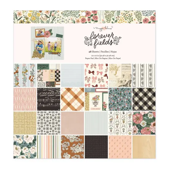 Maggie Holmes Forever Fields Single- Sided Paper Pad 12"X12"-48 Sheets {1}