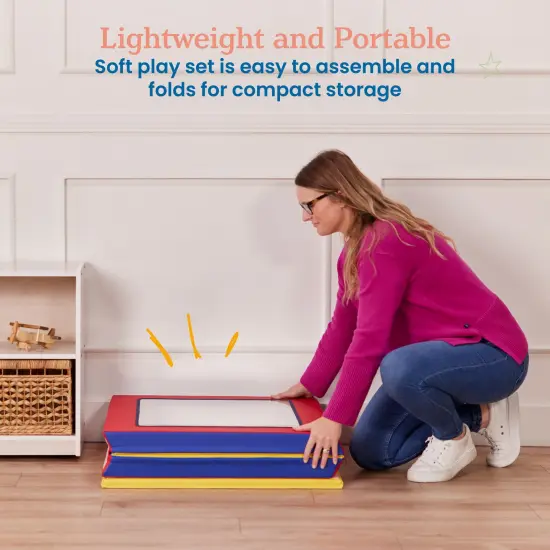 SoftZone Folding Floor Mirror, Sensory Toy Assorted {5}