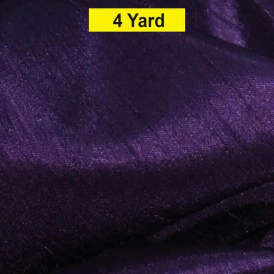 Shantung Satin Fabric Satin Dupioni Silk for Apparel and Garments 60" Wide Dark Purple {1}