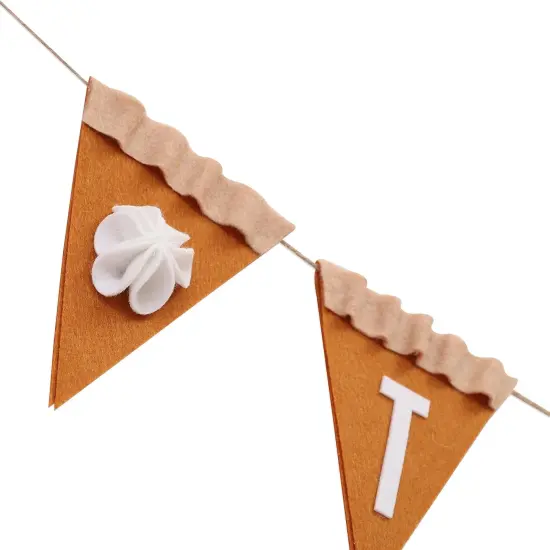 Felt Pumpkin Pie Thankful Banner - Thanksgiving Decorations {5}