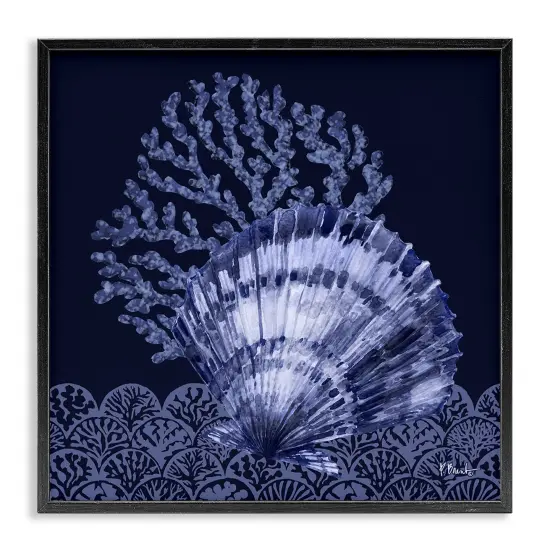 Stupell Industries Shadowed Clam Still Life Framed Giclee Wall Art Design by Paul Brent {7}