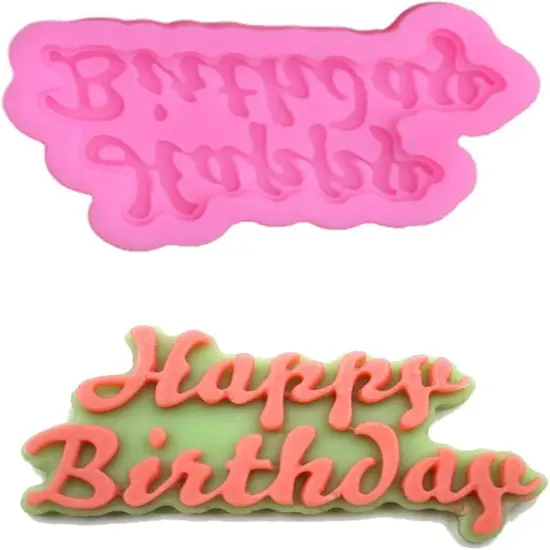 Happy Birthday Silicone Mold Chocolate & Jelly Mold for Celebrations {2}