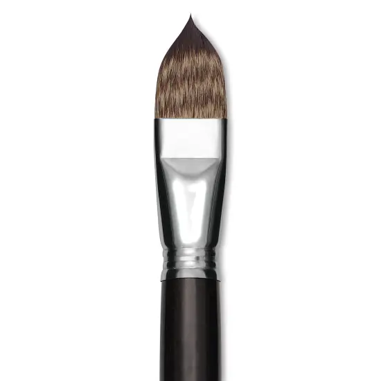 Escoda Vintage Synthetic Brush - Filbert, LongHandle, Size 24 {1}