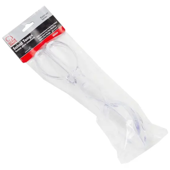 Chef Craft Heavy Duty Plastic Scissor Design Salad Serving Tongs {3}
