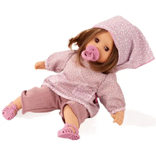 Gotz Muffin Soft Mood 13" Cuddly Baby Doll with Brown Hair to Wash and Style {3}