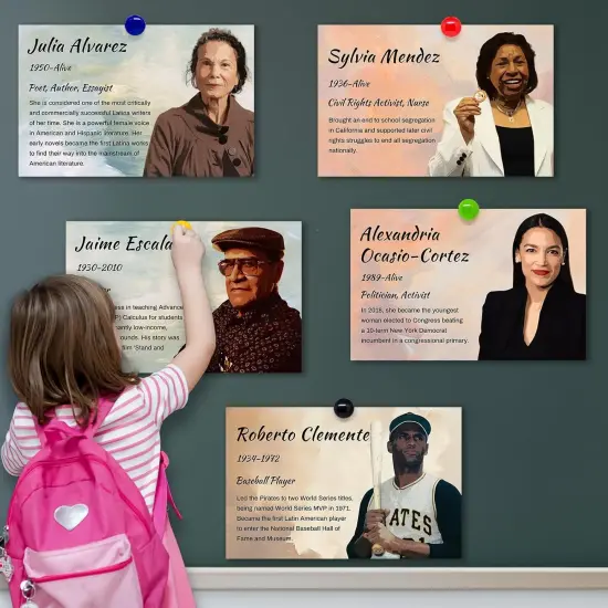 12 Pcs Hispanic Heritage Month Posters and 1 Banner {5}