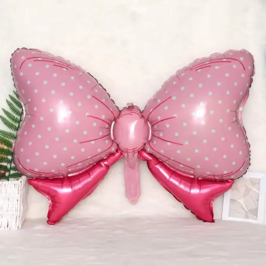 5 Pcs Bow Balloons (Pink) {3}