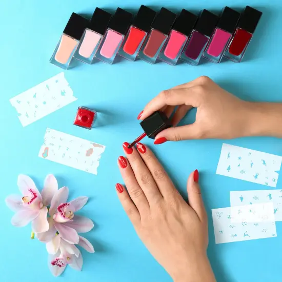 Airbrush Nail Stencils - Nail Art Stencils Set #9: 300 Unique Designs from 20 Individual Templates {5}