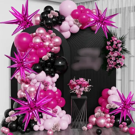 27/22 inch One-Piece Explosion Foil Balloons(Hot Pink) {3}