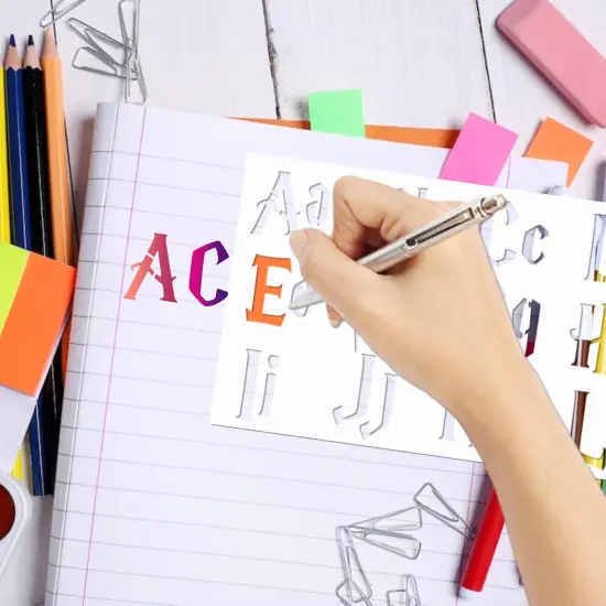 9 Pieces Letter Stencils(Magic Letter) {4}