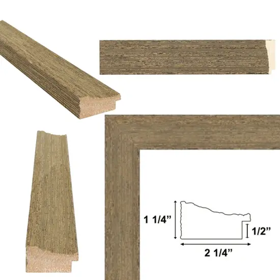 Wide Rustic Light White Grain Wood Picture Frame 12x20 frame {7}