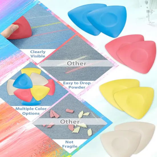 Triangle Sewing Chalk for Fabric (4 color) {2}
