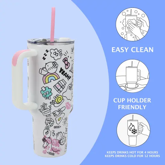 Hello Kitty 40Oz Stainless Steel Tumbler {2}